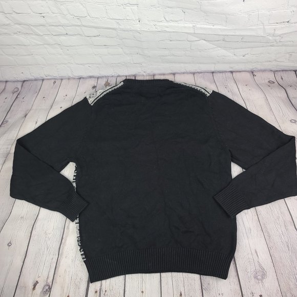 Weatherproof Vintage Crew Neck Pullover The Holiday Sweater Black Large - Picture 4 of 5